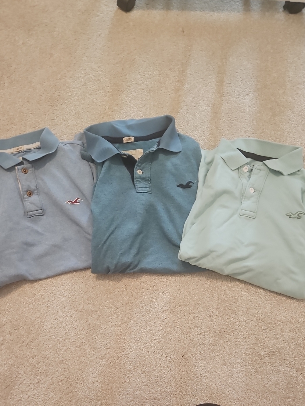 Hollister Polo Set in Light Blue, Teal & Mint
